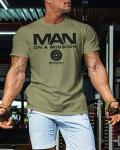 Man On A Mission Gym Workout T-Shirt - XL