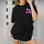 Be Happy Lift Heavy Oversized Gym T-Shirt