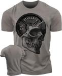 Skull Plate Gym Shirt for Serious Lifters