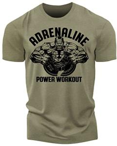 Adrenaline Power Workout T-Shirt for Men - Green