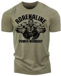 Adrenaline Power Workout T-Shirt for Men - Green