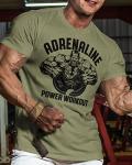 Adrenaline Power Workout T-Shirt for Men - Green