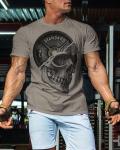 Skull Plate Gym Shirt for Serious Lifters