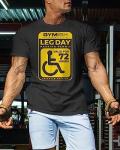 Leg Day Parking Permit Funny T-Shirt Gift Set