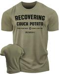 Recovering Couch Potato Gym T-Shirt - Military Green