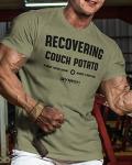 Recovering Couch Potato Gym T-Shirt - Military Green