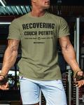 Recovering Couch Potato Gym T-Shirt - Military Green
