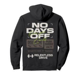 Y2K Fitness Quote Gym Workout Hoodie
