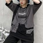 Colorblock Hooded Tee with Pockets for Men