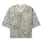 Men's Oversized Y2K Graphic V-Neck T-Shirt