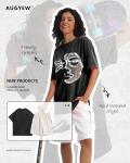AugYew Unisex Vintage Oversized Graphic T-Shirt