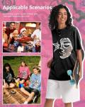 AugYew Unisex Vintage Oversized Graphic T-Shirt
