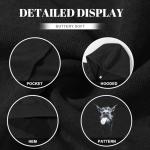 Oversized Graphic Hoodie for Men - Black XXL