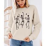 Halloween Skeleton Dance Oversized Tee for Women