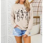 Halloween Skeleton Dance Oversized Tee for Women