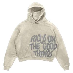 Men's Y2K Acid Wash Oversized Hoodie