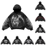 Men's Oversized Retro Graphic Hoodie Sweatshirt