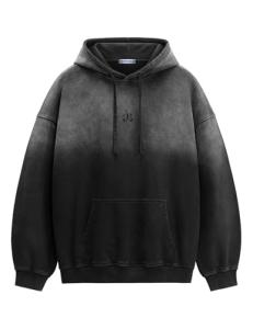 Aelfric Eden Oversized Acid Wash Hoodie - Black
