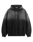 Aelfric Eden Oversized Acid Wash Hoodie - Black