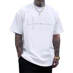 Men's Oversized Graphic Letter Print T-Shirt