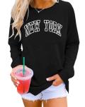 New York Graphic Long Sleeve Sweatshirt for Women