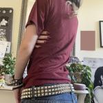 Y2K Striped Oversized Crewneck Tee for Women