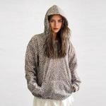 Oversized Leopard Print Y2K Graphic Hoodie