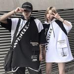 Unisex Black Hip Hop Short-Sleeve T-Shirt