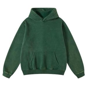 Oversized Acid Wash Hooded Sweatshirt for Women