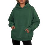 Oversized Acid Wash Hooded Sweatshirt for Women