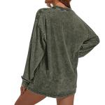 Oversized Vintage Acid Wash Green Crewneck Tee