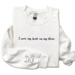 Personalized Dog Mom Hoodie with Embroidered Ears