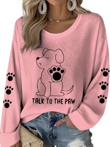 Cute Pink Hoodie for Dog Lovers