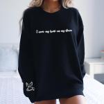 Personalized Dog Mom Hoodie with Embroidered Ears