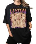 Personalized Vintage 90s Cat Face T-Shirt