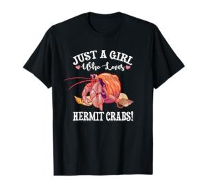 Cute Hermit Crab Lover T-Shirt for Girls