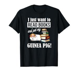 Funny Guinea Pig Lover T-Shirt for Bookworms