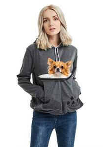 Unisex Pet Carrier Hoodie - Dark Grey