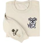 Personalized Schnauzer Sweatshirt for Dog Moms