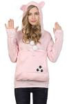 Pink Women's Pet Carrier Hoodie - XL