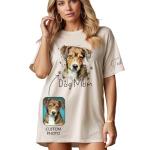 Custom Dog Mom T-Shirt Gift for Women