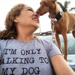 Funny Dog Lovers T-Shirt for Women - XL