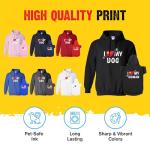Matching "I Heart My Dog" Hoodies for Owners