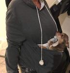 Unisex Pet Carrier Hoodie - Dark Grey