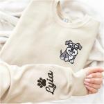 Personalized Schnauzer Sweatshirt for Dog Moms