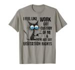 Funny Cat Custody of Me T-Shirt