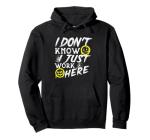 Funny "I Just Work Here" Pullover Hoodie