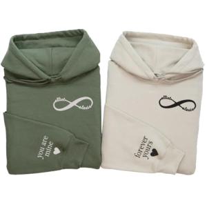 Personalized Infinity Couple Hoodies Sweatshirt Gift