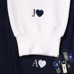 Custom Embroidered Heart Hoodie - Personalized Initials