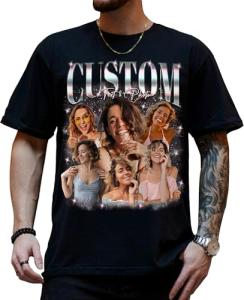 Personalized Photo Rap Shirt for Boyfriend